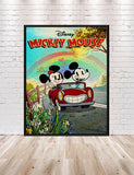 Mickey and Minnies Runaway Railway Poster Mickey Mouse Poster 8x10, 11x14, 13x19, 16x20 18x24 Hollywood Studios Poster Vintage Disney Poster