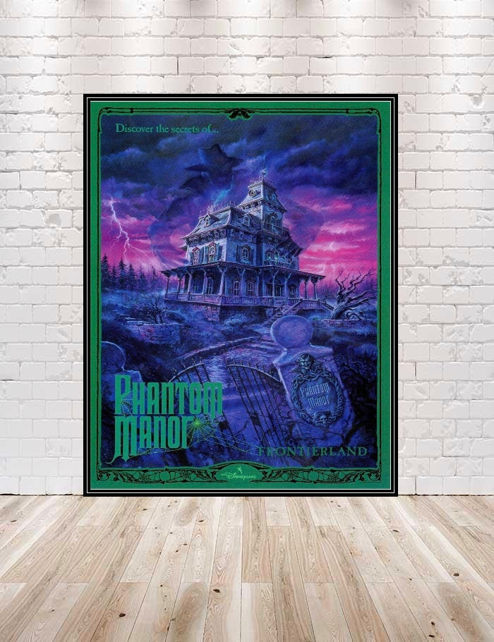 Phantom Manor Poster Haunted Mansion Poster...
