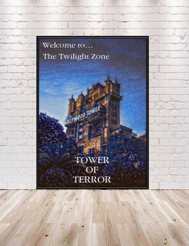 Tower of Terror Poster Disney Attraction...