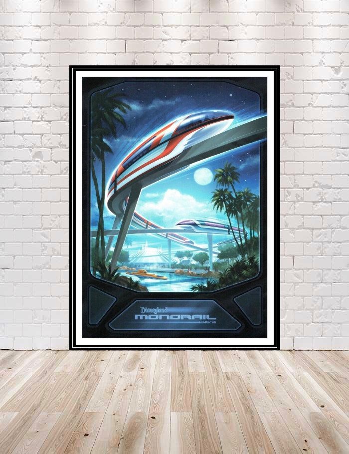 Monorail System Poster Monorail Poster Disney...