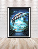 Monorail System Poster Monorail Poster Disney World poster 8x10 11x14 13x19 16x20 18x24 Vintage Disney Poster Vintage Disneyland Poster