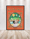 Mad Tea Party Poster Alice in Wonderland POSTER  Alice's tea Party Poster Vintage Disney Poster Fantasyland Poster Disney World Poster