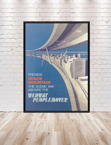 Wedway People Mover Poster Vintage Disney...