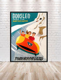 Matterhorn Poster Tomorrowland Poster Disneyland Poster Vintage Disney Poster 8x10 11x14 13x19 16x20 18x24 Disney World Poster Bobsled