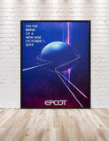 Epcot Poster Vintage Epcot D23 Poster 8x10, 11x14, 13x19, 16x20, 18x24 Spaceship Earth Poster Vintage Disney Poster Epcot New Age Poster