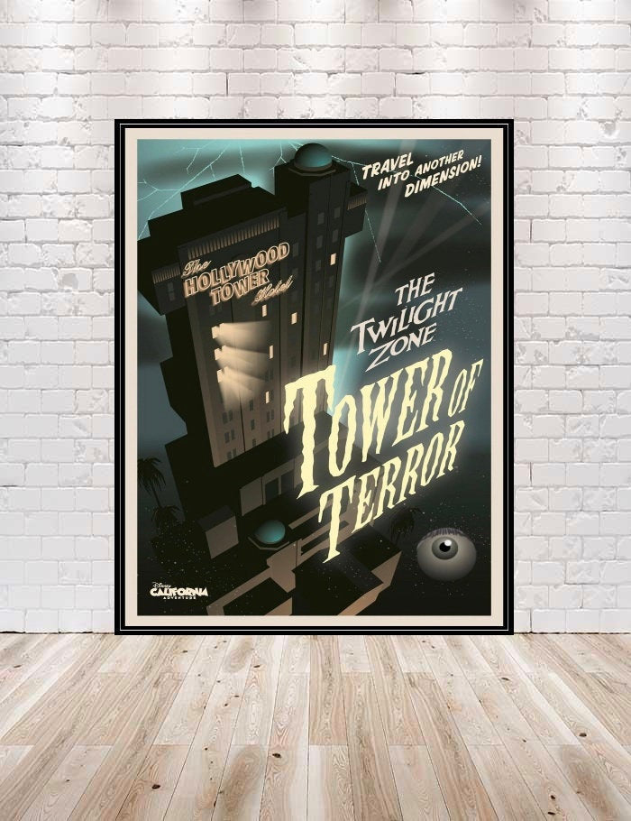Tower of Terror Attraction Poster Hollywood...