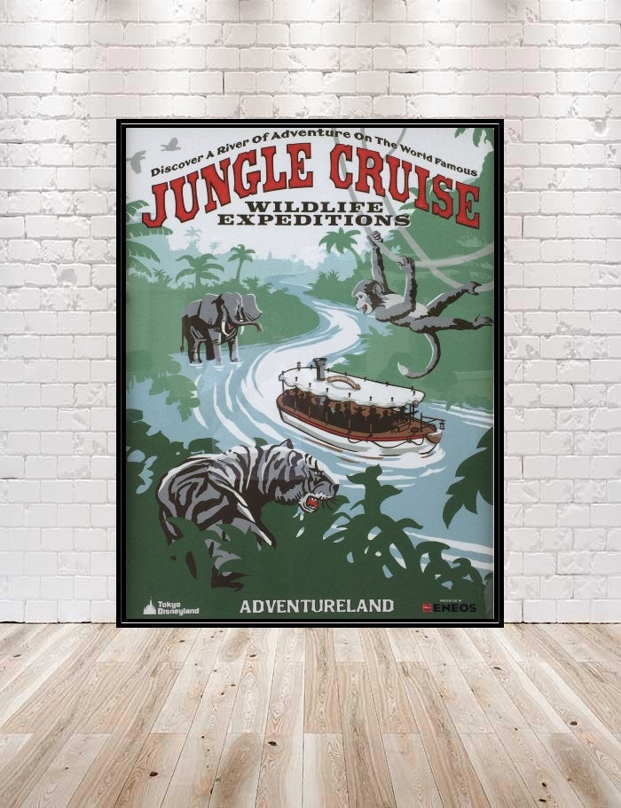 Jungle Cruise Poster Vintage Disney Attraction...