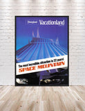Space Mountain Poster Vintage Disney Poster Sizes 8x10, 11x14, 13x19 16x20 18x24 Disneyland Poster Tomorrowland poster Vacationland Poster