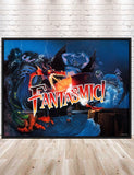 Fantasmic Poster Vintage Disney Poster Hollywood Studios Poster Vintage Disney World Poster Disney Attraction Poster Disneyland Mickey Mouse