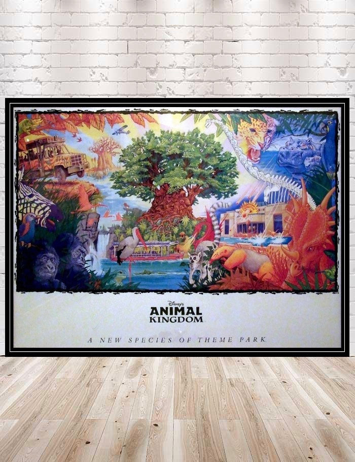 Animal Kingdom Poster Disney Park Attraction...