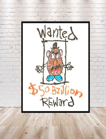 Mr. Potatoe Head Poster Vintage Disney...