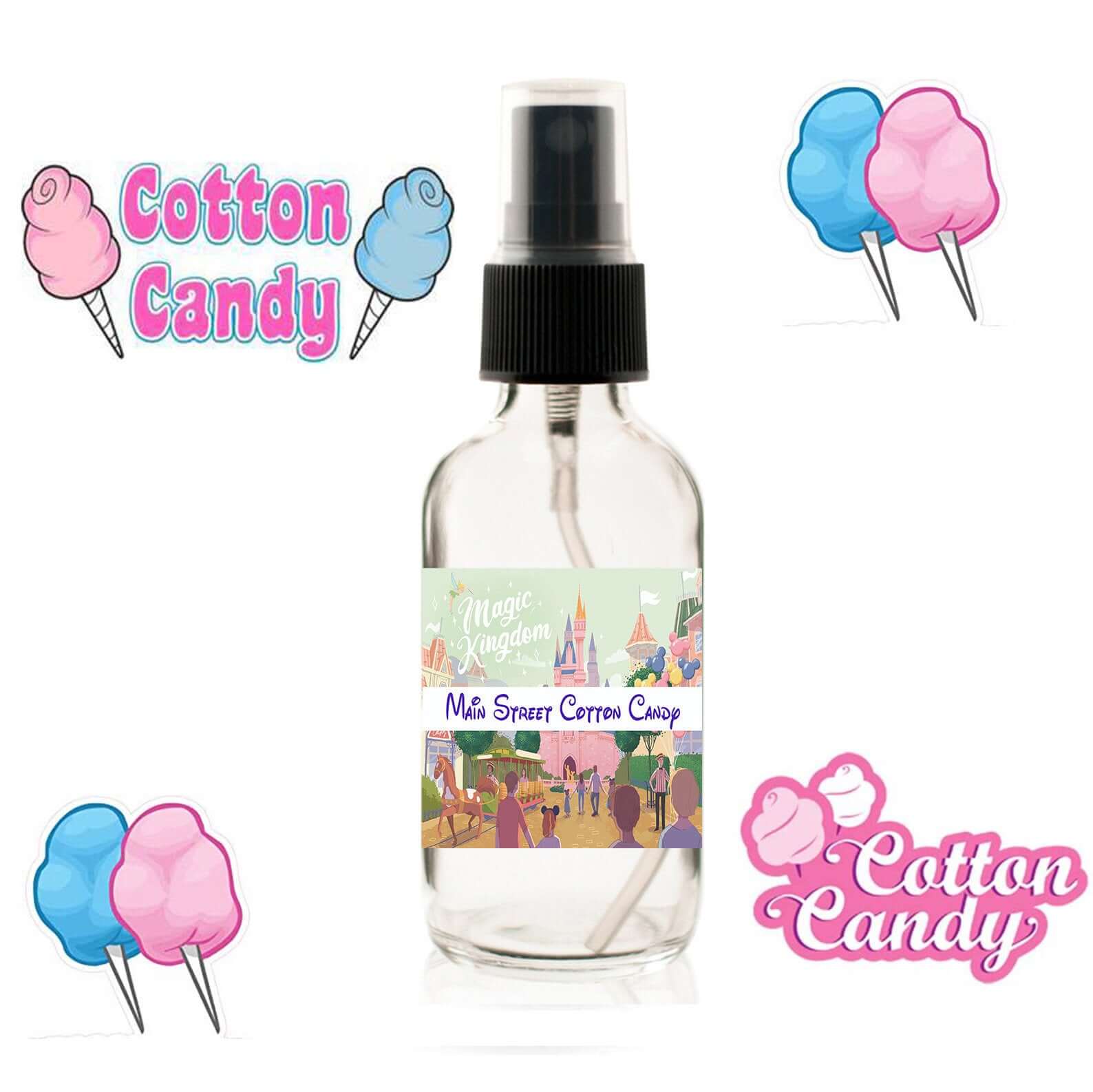 Main Street Cotton Candy Fragrance oil Dropper Bottle Disney