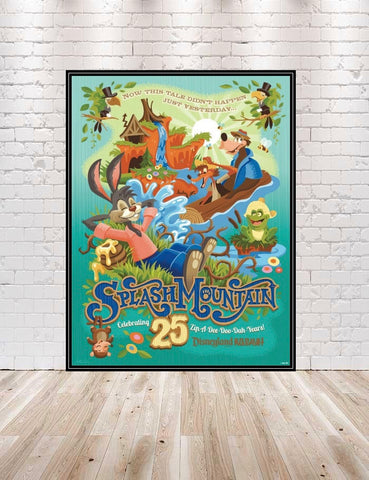 Splash Mountain Poster Vintage Disney Poster...