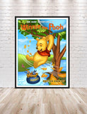 Winnie the Pooh Poster Many Adventures Of Winnie the Pooh Poster Vintage Disney Poster Critter Country Disneyland Poster Attraction Poster