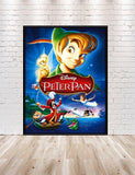 Peter Pan Poster Peter Pans Flight Poster Vintage Disney Poster Disney World Poster Fantasyland Poster Peter Pan Movie Poster Nursery Poster
