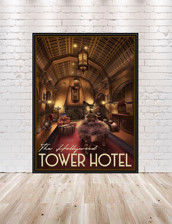 Tower of Terror Poster Hollywood Studios...
