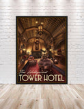 Tower of Terror Poster Hollywood Studios Poster Vintage Disney Poster Hollywood Tower Hotel Poster Twilight Zone Poster Hotel Lobby Poster