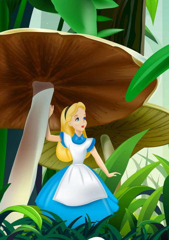 Alice in Wonderland Poster Vintage Disney...