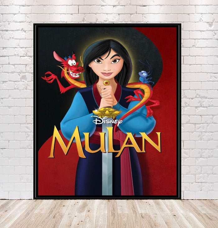 Mulan Poster Disney Movie Poster Vintage...