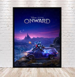 Onward Poster Disney Onward Movie Poster Pixar Movie Walt Disney World Disneyland Poster Attraction Poster Disney Wall Art Nursery Bedroom