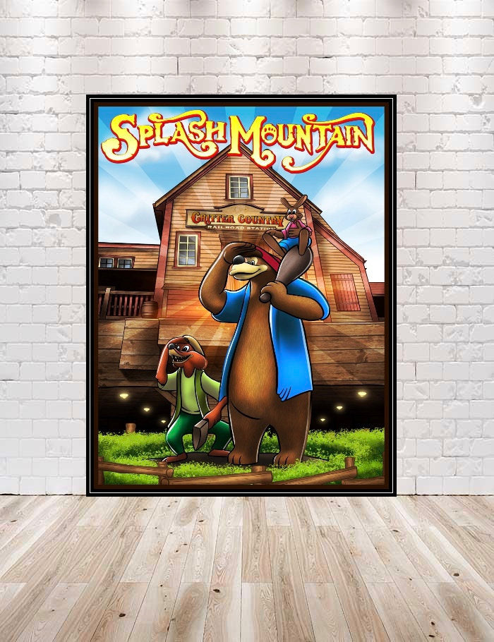 Splash Mountain Poster Critter Country Poster...