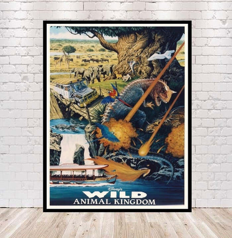 Animal Kingdom Poster Disney Park Attraction...