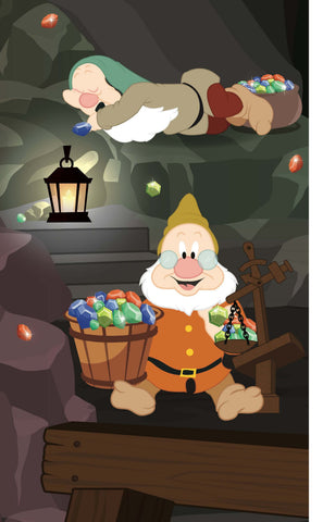 Seven Dwarf Mine Train Poster Disney...