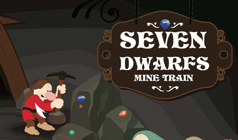 Seven Dwarf Mine Train Poster Disney...