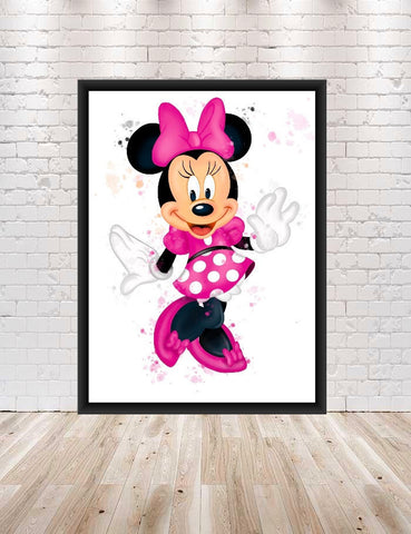 Minnie Mouse Poster Watercolor Poster Disney...
