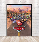 Cars Poster Disney Cars Movie Poster Vintage Disney Poster Disney World Posters Disneyland Attraction Poster Wall Art Nursery Bed Room