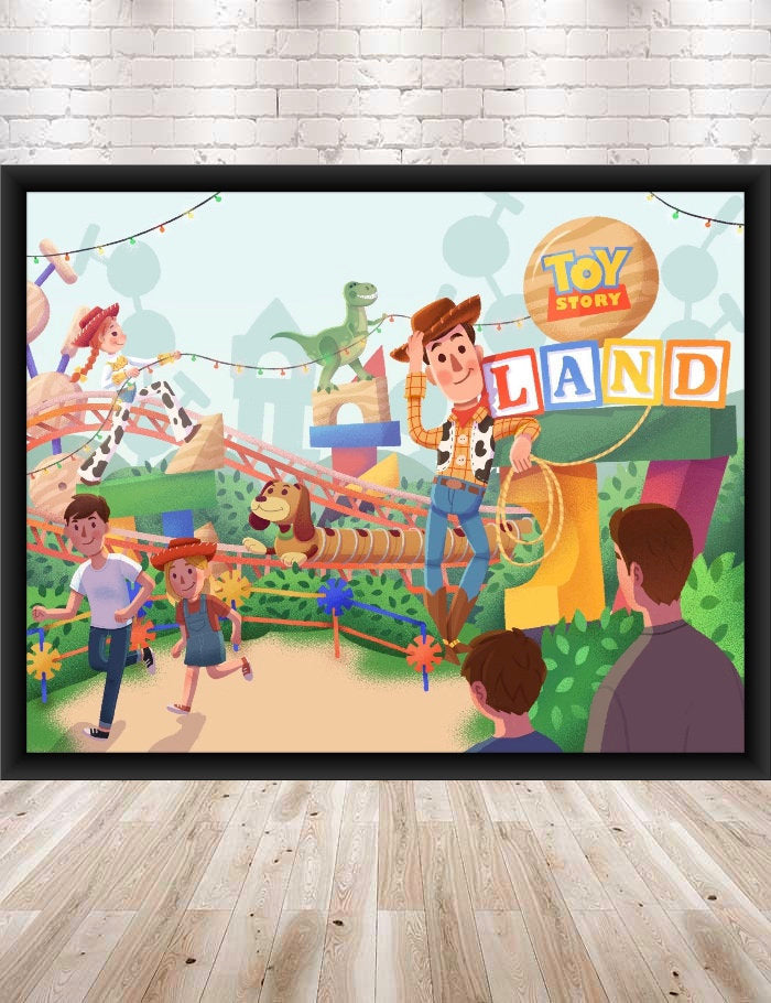 Toy Story Land POSTER Disney Attraction...