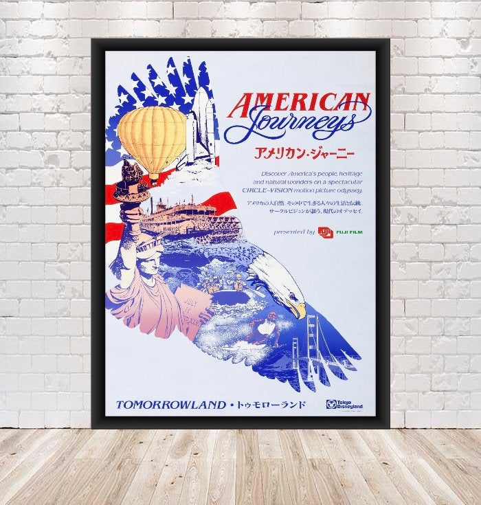 American Journeys Poster Disney Attraction Poster...
