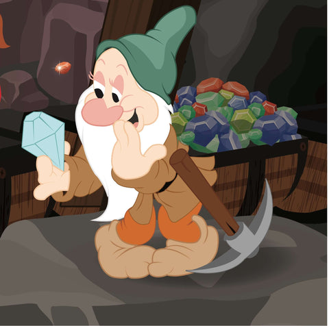 Seven Dwarf Mine Train Poster Disney...