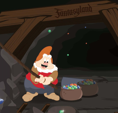 Seven Dwarf Mine Train Poster Disney...