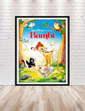 Bambi Poster Vintage Disney Movie Poster Classic Bambi Movie Poster Disney Poster Disney Attraction Posters Disneyland Disney World Wall Art