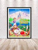 Beauty and the Beast Poster Disney Movie Poster Vintage Disney Poster Classic Disneyland Posters Walt Disney World Poster Wall Art Nursery