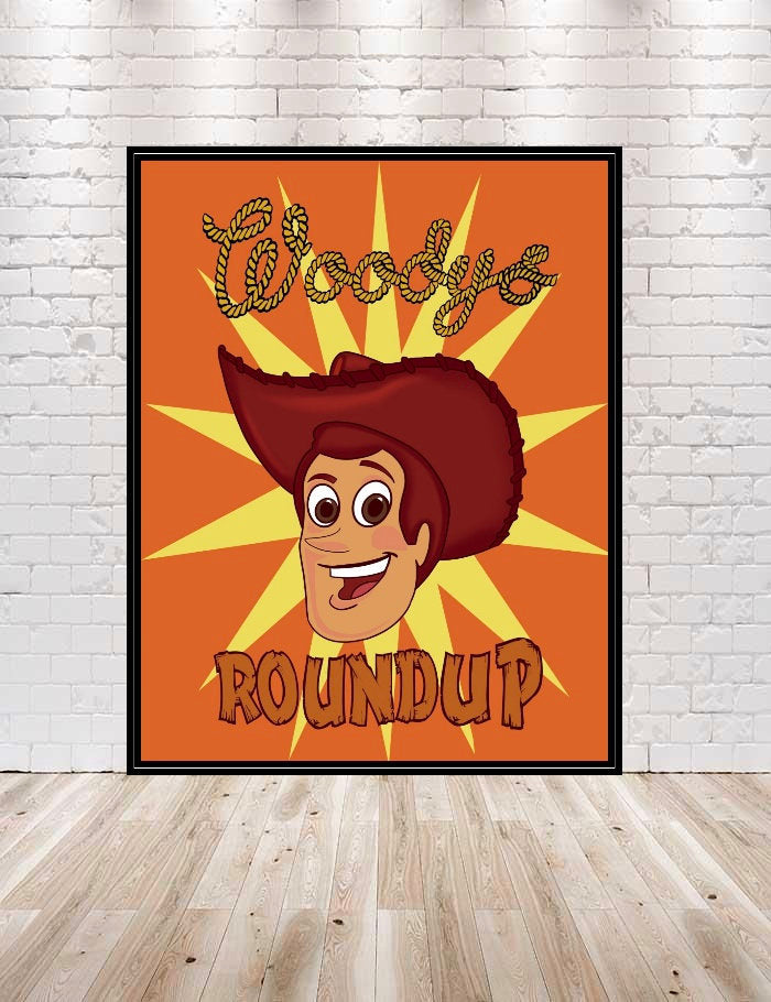 Woody's RoundUp Poster Vintage Disney Poster...