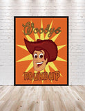Woody's RoundUp Poster Vintage Disney Poster Toy Story 2 Woody Disney Movie Posters Disney World Disneyland Attraction Wall Art Nursery