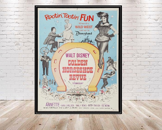 Golden Horseshoe Revue Poster Vintage Disney...