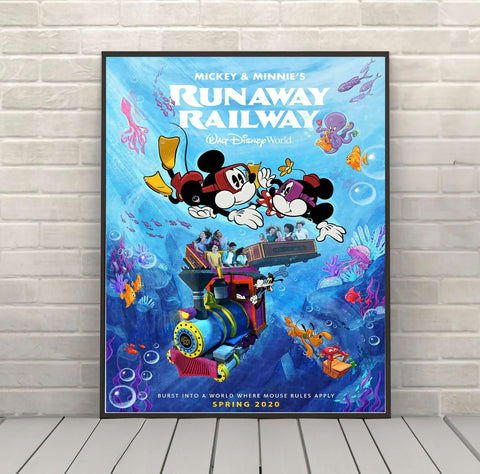 Mickey and Minnies Runaway Railway Poster...