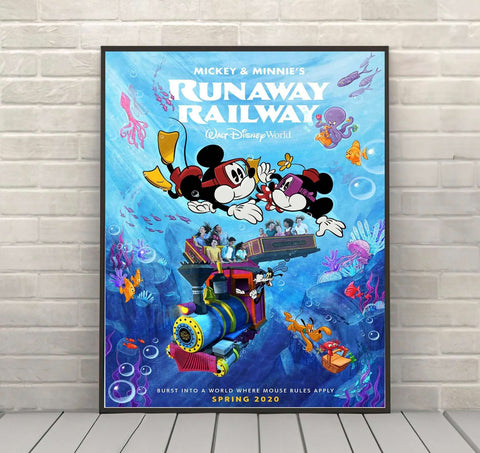 Mickey and Minnies Runaway Railway Poster...