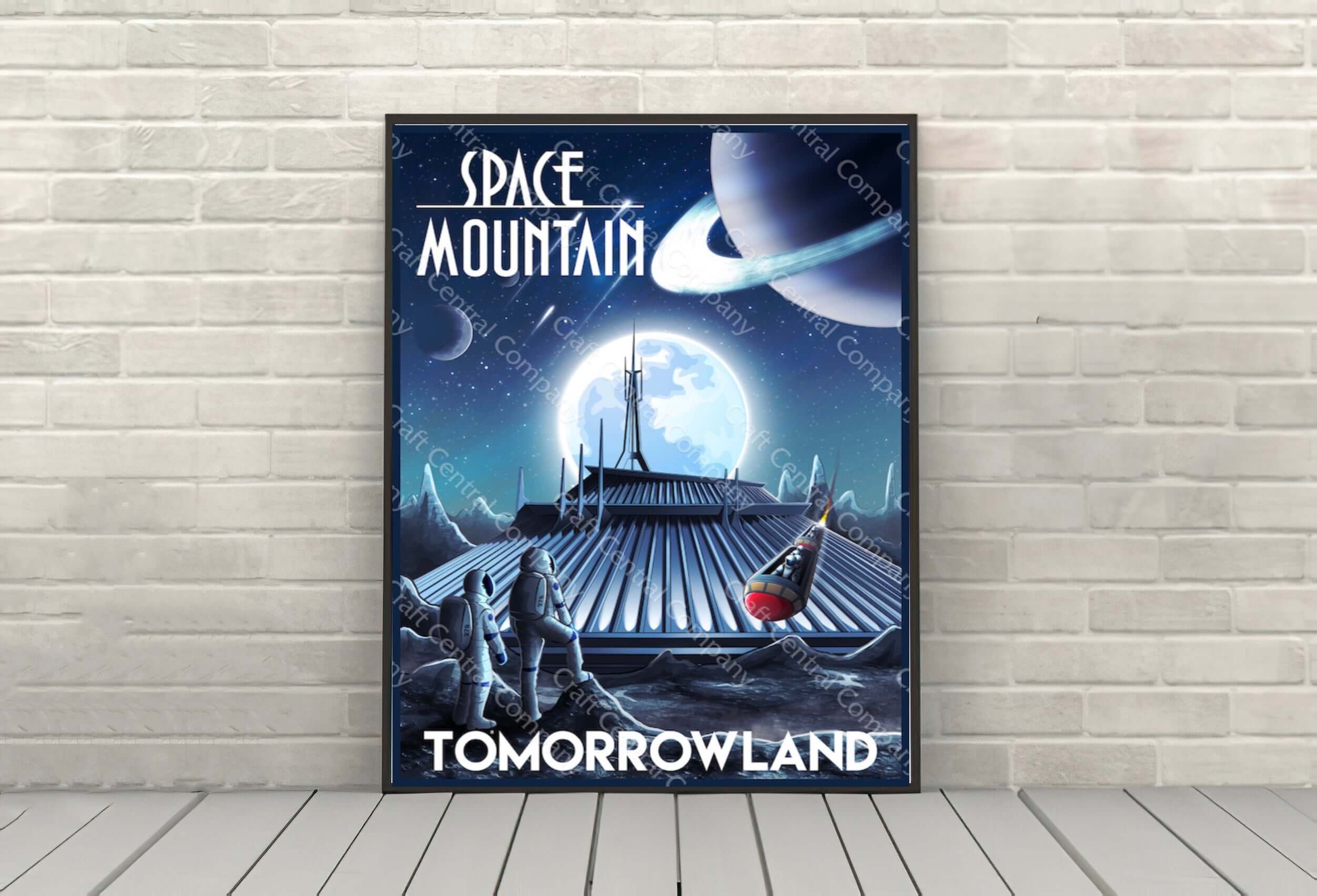Space Mountain Poster Disney Attraction Posters...