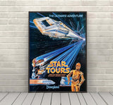 Star Tours Poster Vintage Star Wars Attraction Poster Disneyland Poster Vintage Disney Poster
