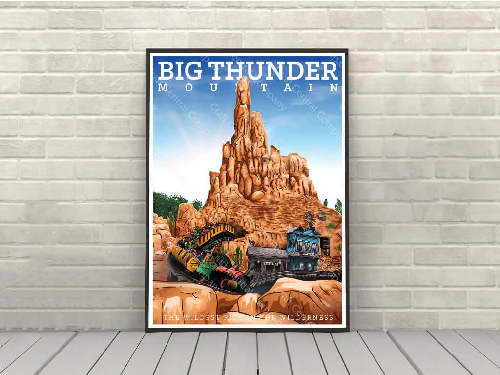 Big Thunder Mountain Poster Disney Attraction...
