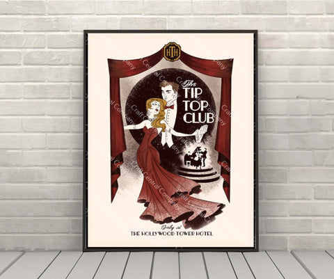 Tower of Terror Poster Disney Attraction...
